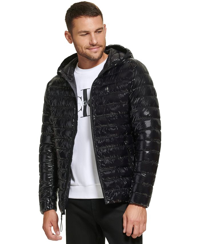 Calvin Klein Men's Hooded & Quilted Packable Jacket Macy's