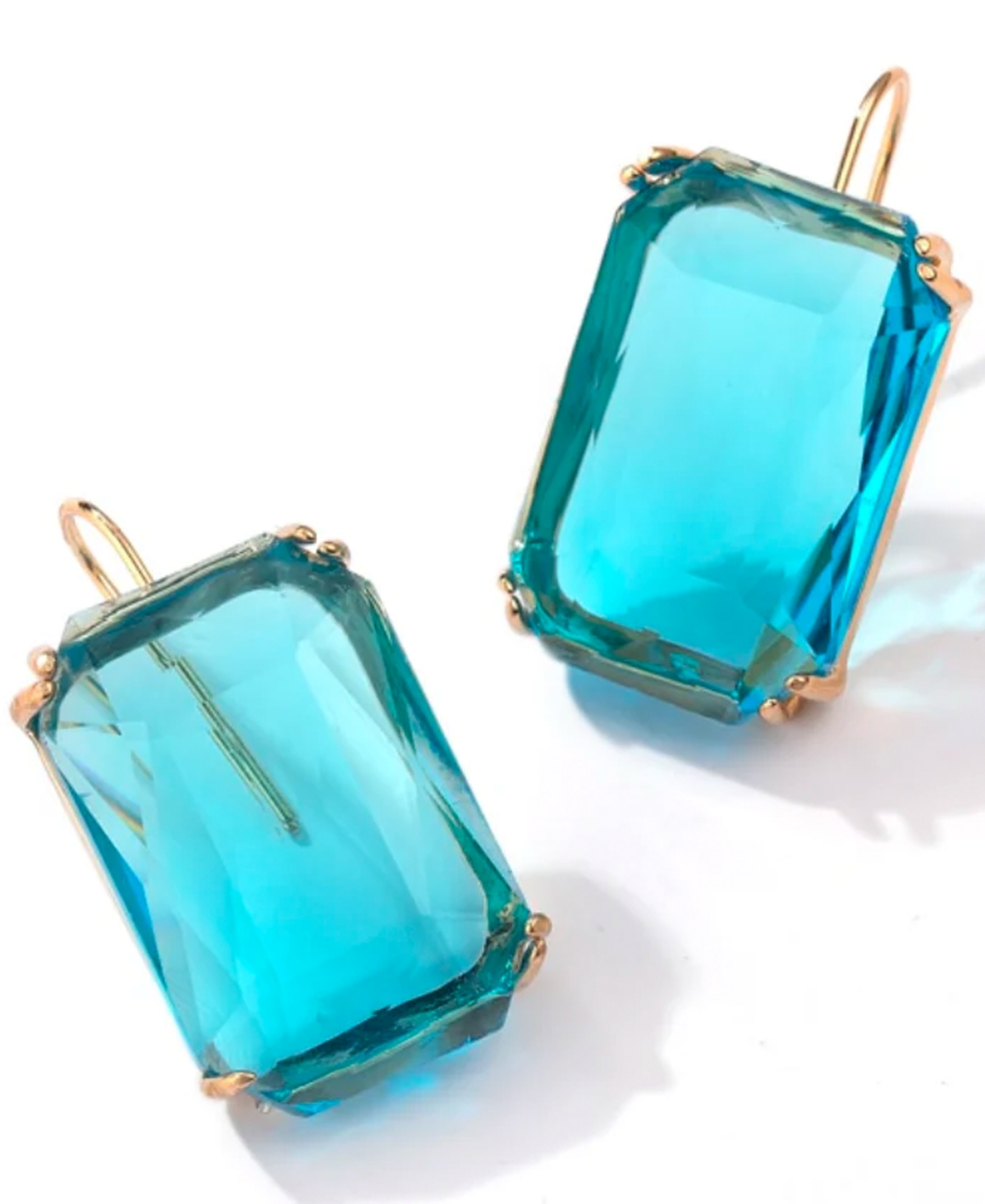 Accessory Concierge Women's Ice Block Earrings In Turquoise