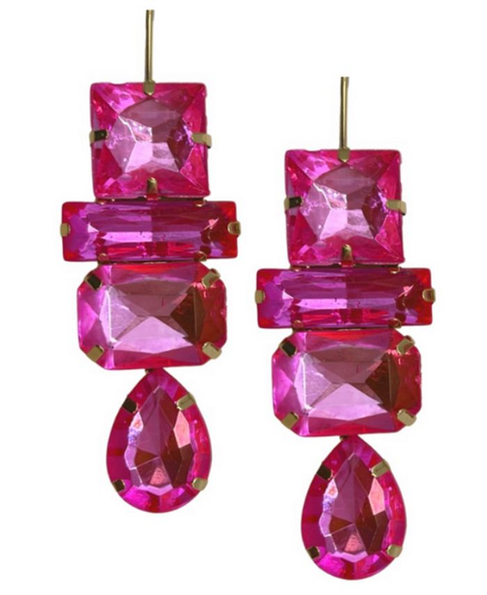 Accessory Concierge Women's Deco Gem Drop Earrings Macy's