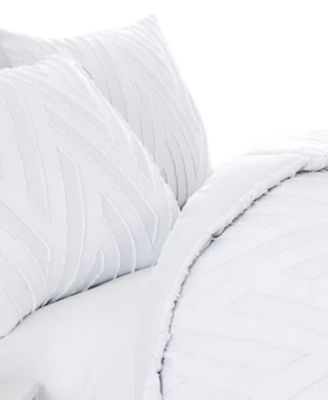 Chevron Clipped Jacquard 3-Pc. Comforter Set, Full/Queen