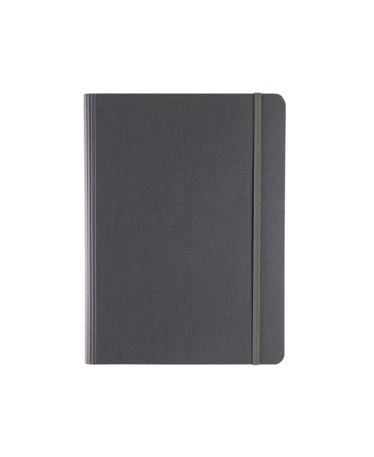 Ecoqua Plus Hidden Spiral Bound Lined A5 Notebook, 5.8" x 8.3" - Gray