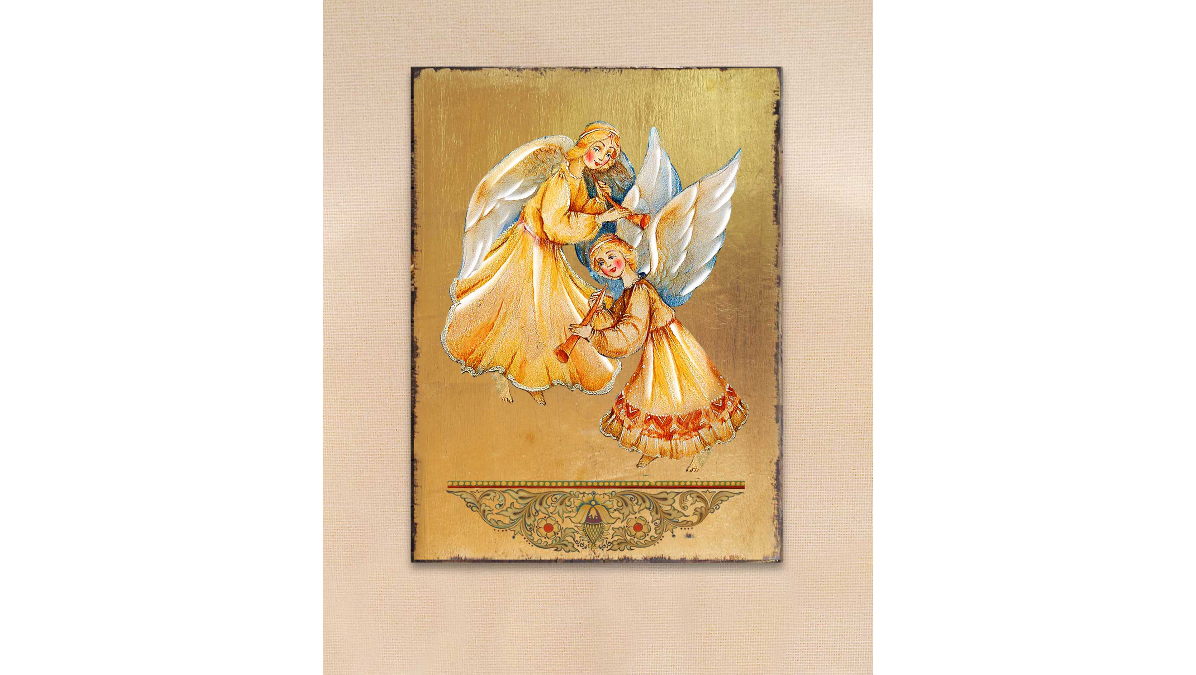 G.DeBrekht Angels Watching Over You Holiday Religious Monastery Icons