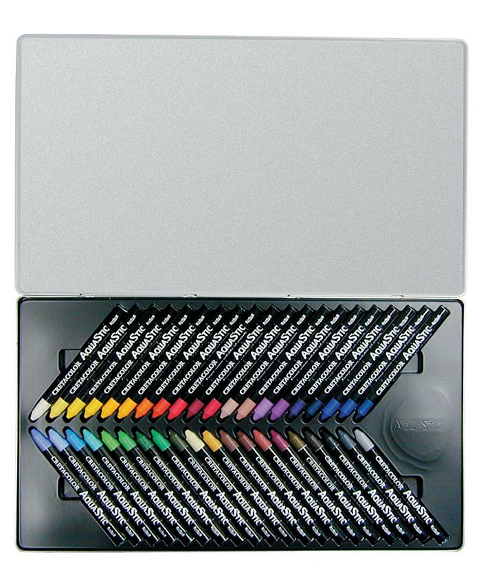 Crayons Aquarelle Cretacolor Marino - Lot De 36 Couleurs - Bois Issu De Forêts Durables - Fabriqué En Autriche