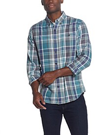 Men's Weathered Flannel Long Sleeves Shirt