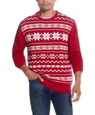 reactie samen Monteur Weatherproof Vintage Men's Snowflake Crew Neck Sweater & Reviews - Sweaters  - Men - Macy's
