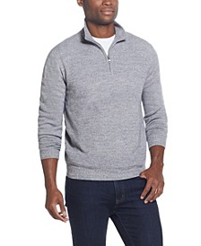Men's Soft Touch Waffle Quarter Zip Sweater