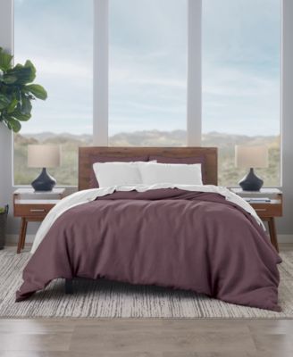 Ella Jayne Linen Cotton Duvet Cover Sets Bedding In Plum