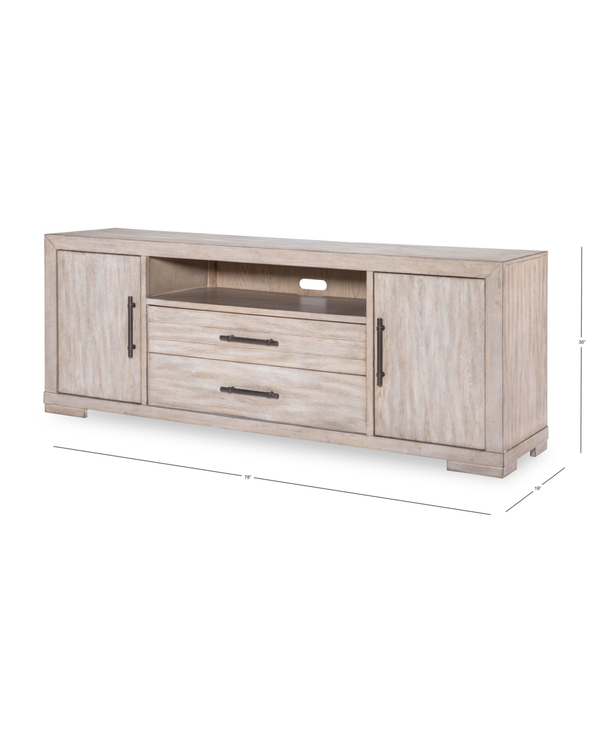 Furniture Westwood Entertainment Console In Weathered Oak
