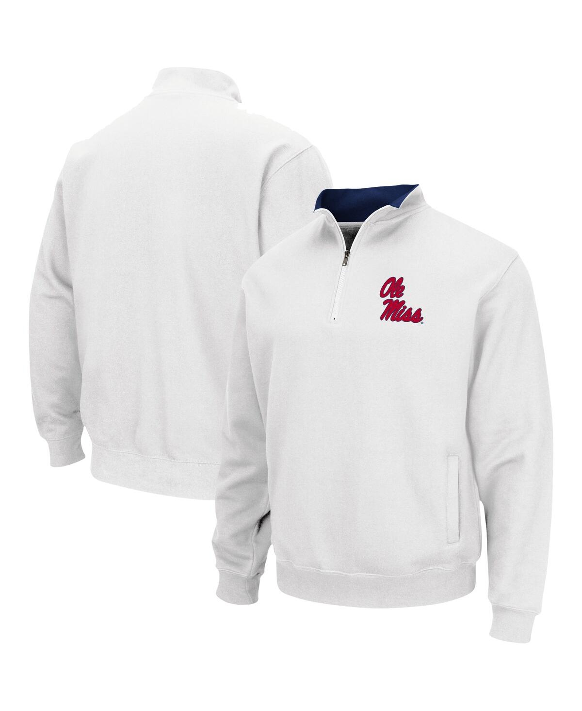 Colosseum White Ole Miss Rebels Tortugas Team Logo Quarter-zip Jacket In White