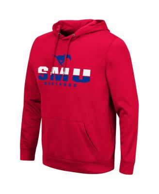 Men's Red SMU Mustangs Lantern Pullover Hoodie