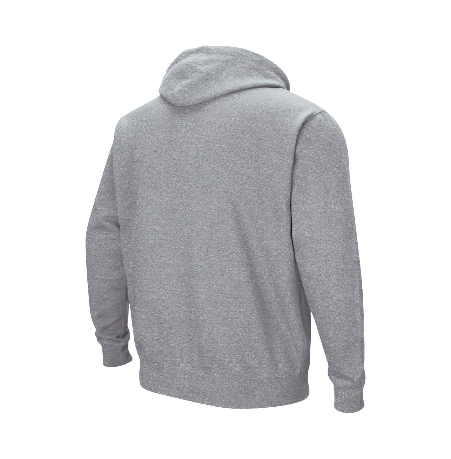 Мужское худи Colosseum Stephen F Austin Lumberjacks Arch and Logo Pullover, цвет: Меланжевый серый — фото 2