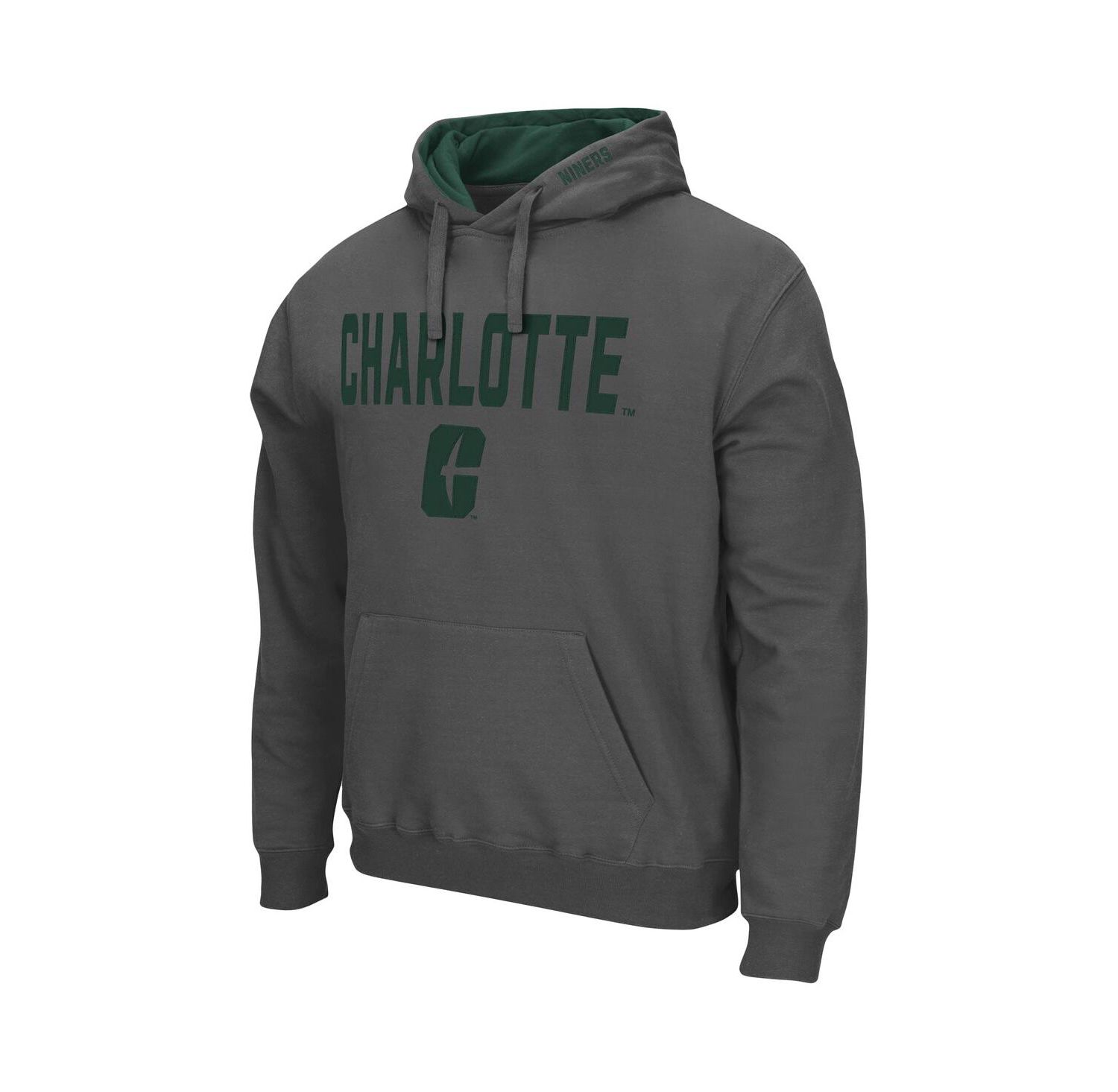 Men's Charlotte 49ers Arch and Logo Pullover Hoodie