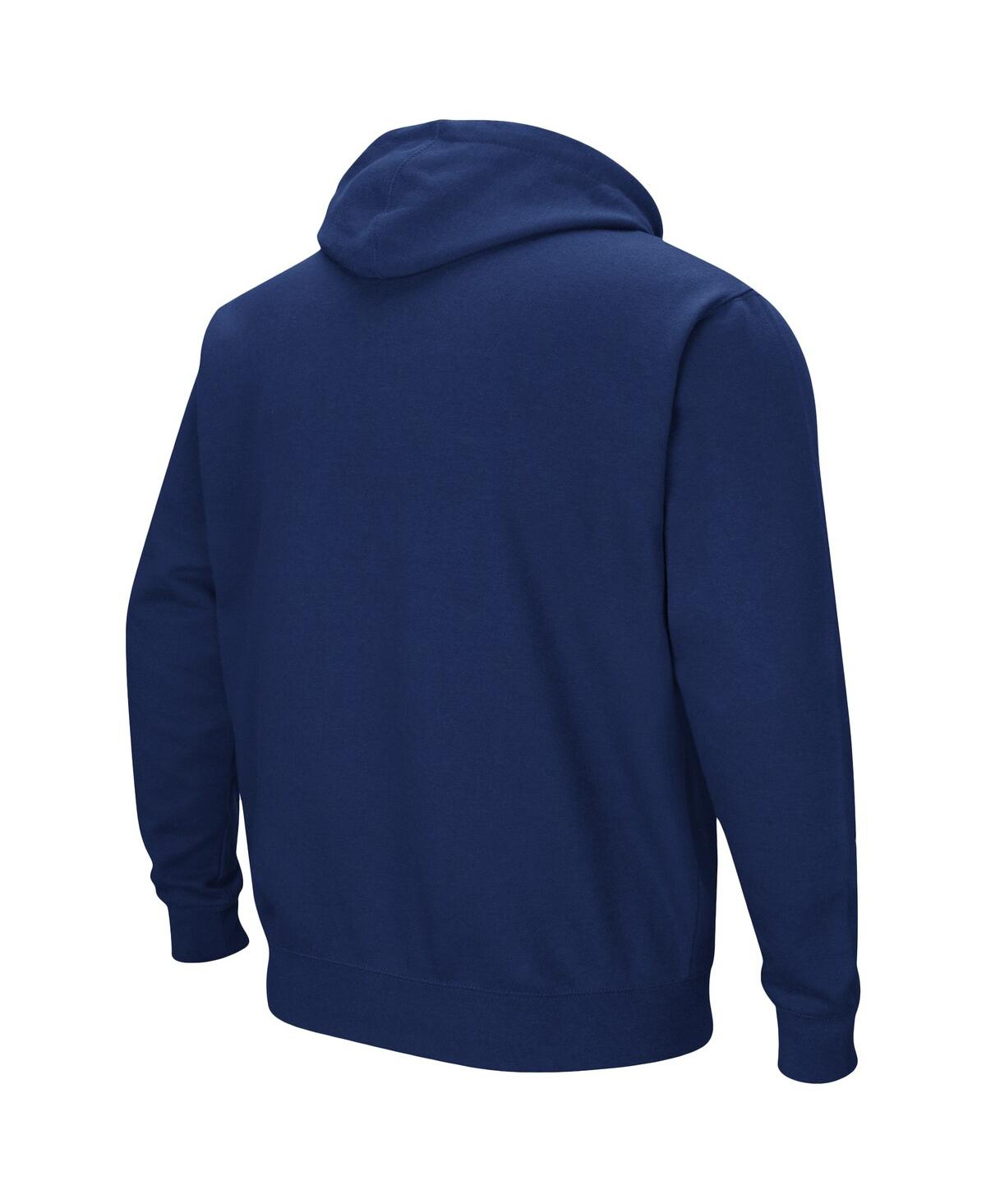 Shop Colosseum Men's  Navy Pepperdine Waves Arch And Logo Pullover Hoodie