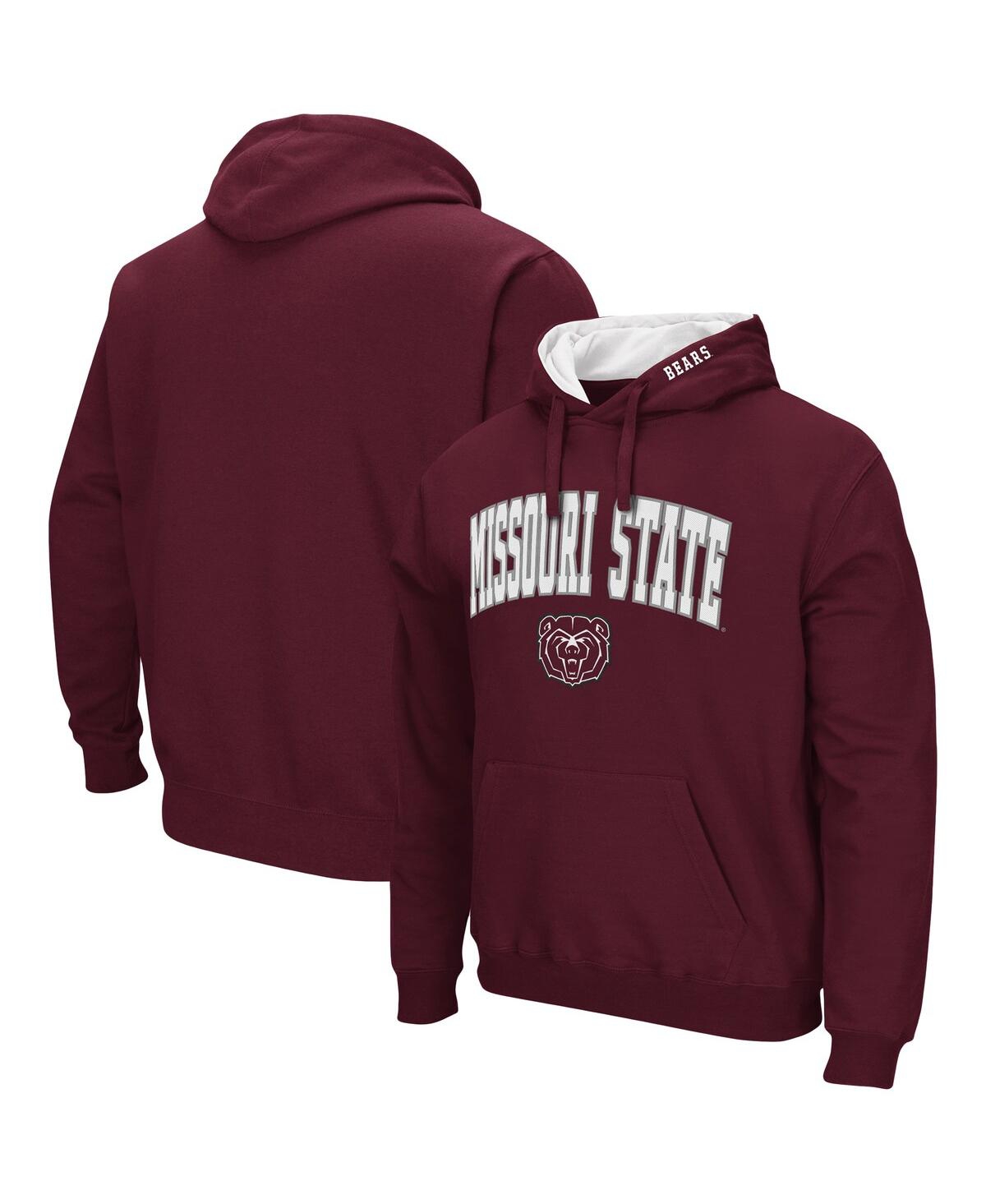 Colosseum Maroon Missouri State University Bears Arch And Logo Pullover Hoodie In Maroon