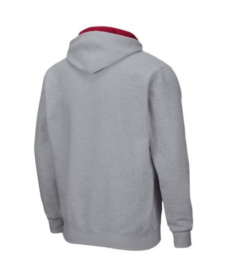 Men's Heathered Gray Stanford Cardinal Arch and Logo 3.0 Full-Zip Hoodie