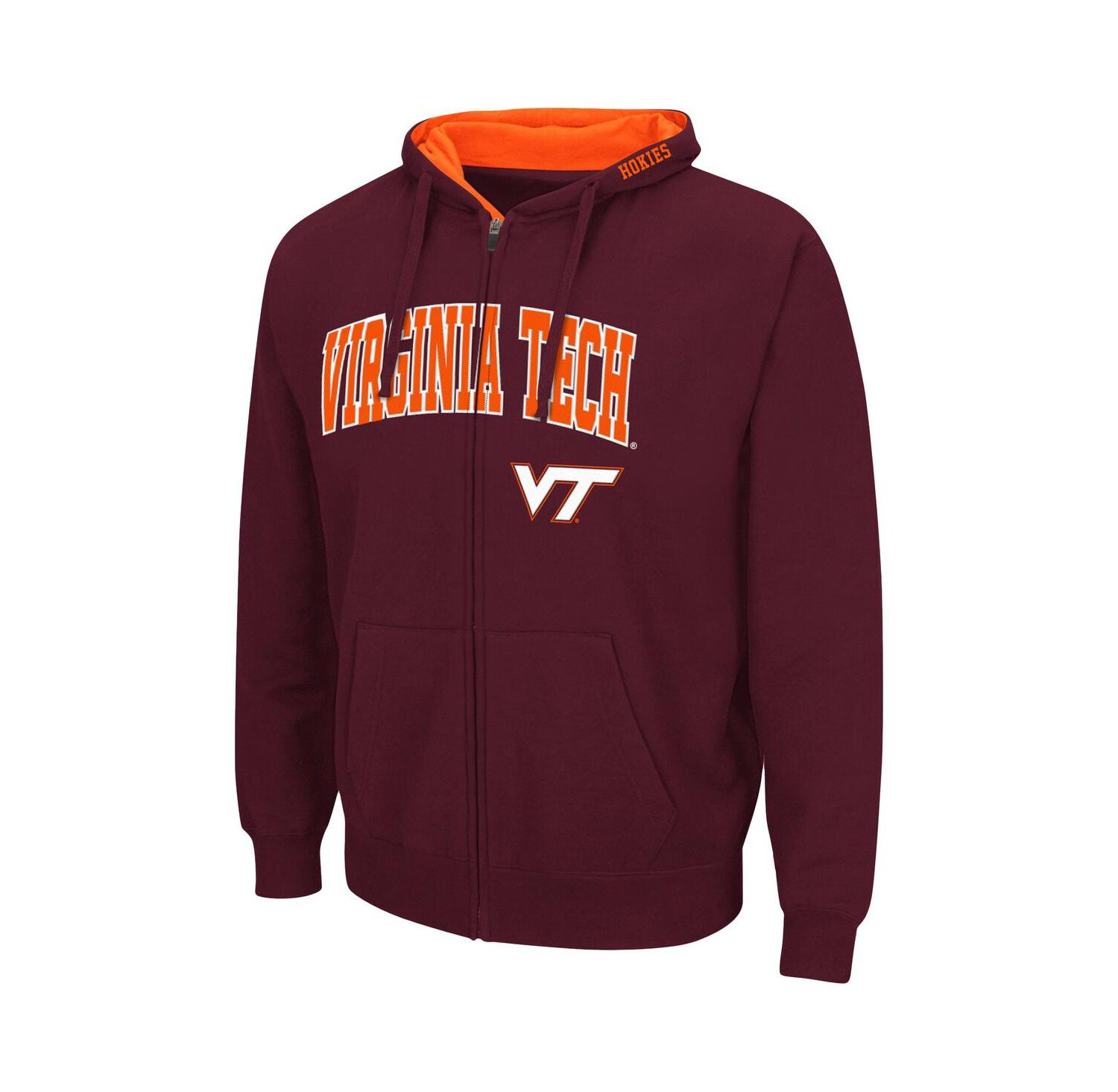 Men's Virginia Tech Hokies Arch & Logo 3.0 Full-Zip Hoodie