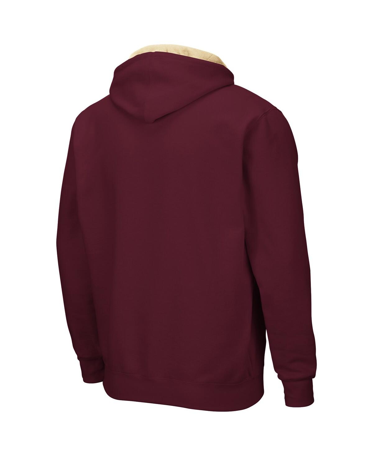 Colosseum Men's  Maroon Texas State Bobcats Arch And Logo 3.0 Full-zip Hoodie In Maroon