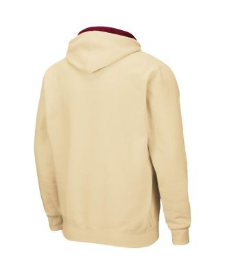 Men's Gold Florida State Seminoles Arch and Logo 3.0 Full-Zip Hoodie