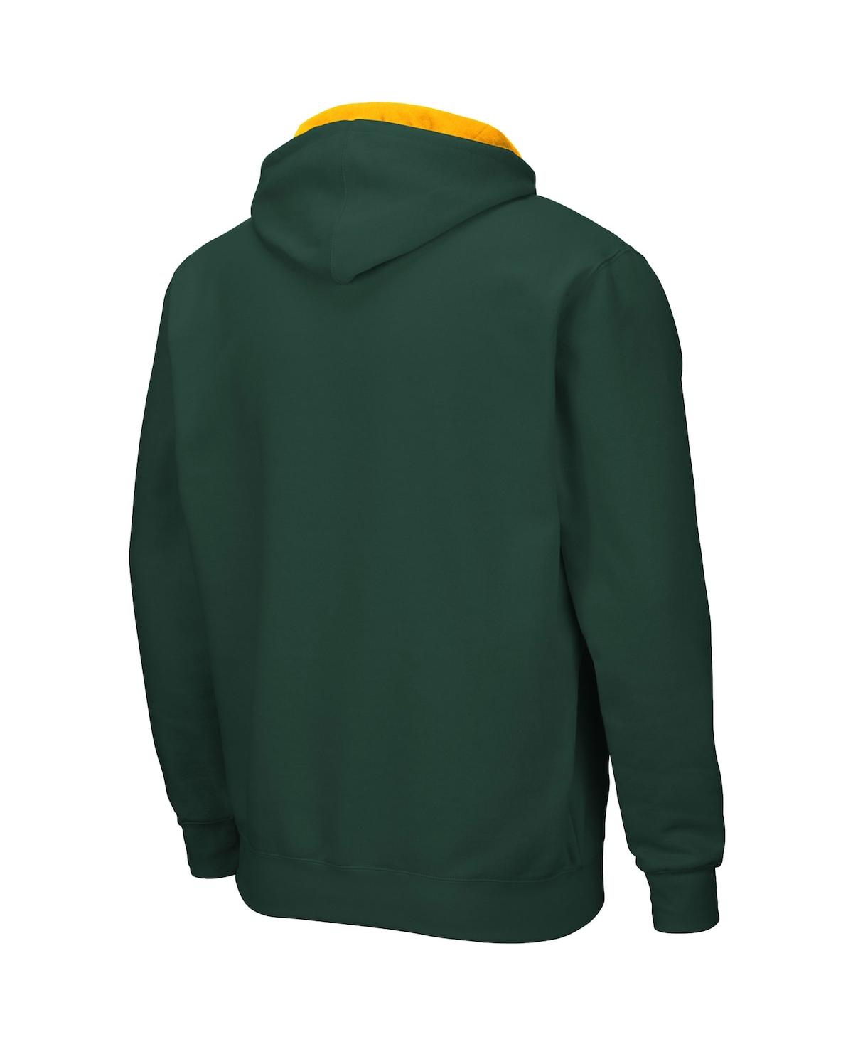 Colosseum Men's  Green Baylor Bears Arch And Logo 3.0 Full-zip Hoodie In Green
