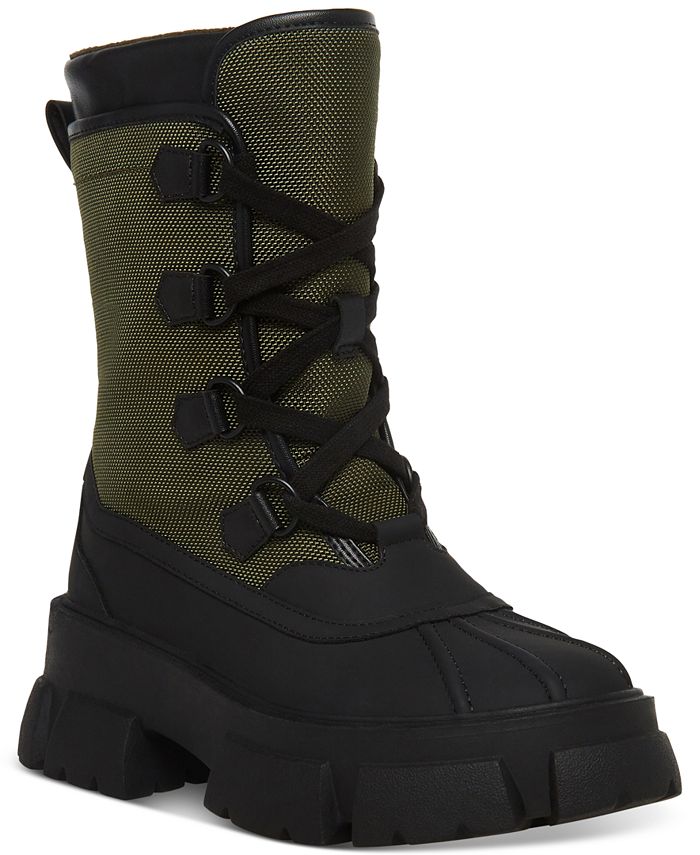 Steve Madden Women's Trench Lace-Up Rain Boots - Macy's