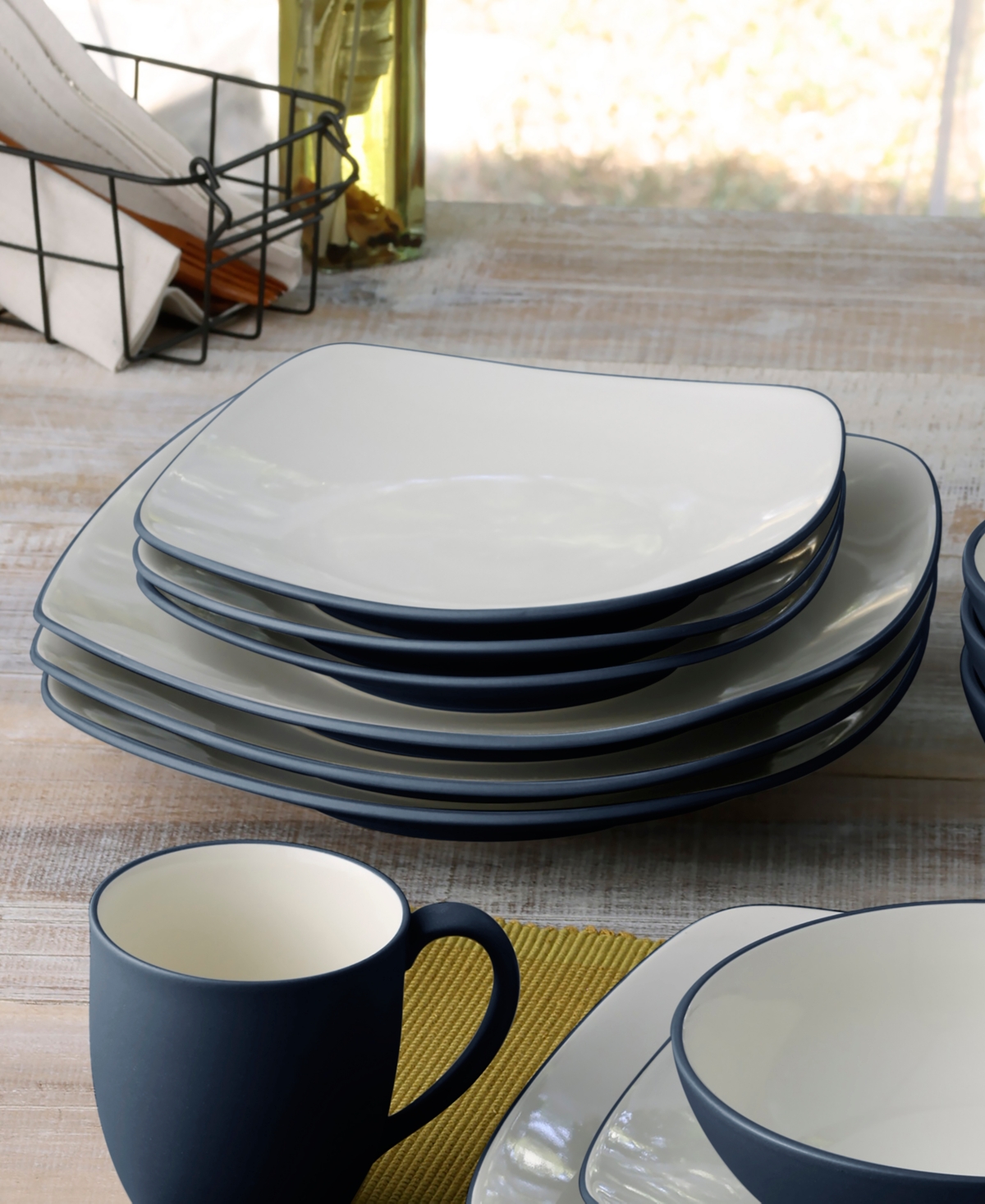 Noritake Colorwave Square Dinner Plates, Set of 4