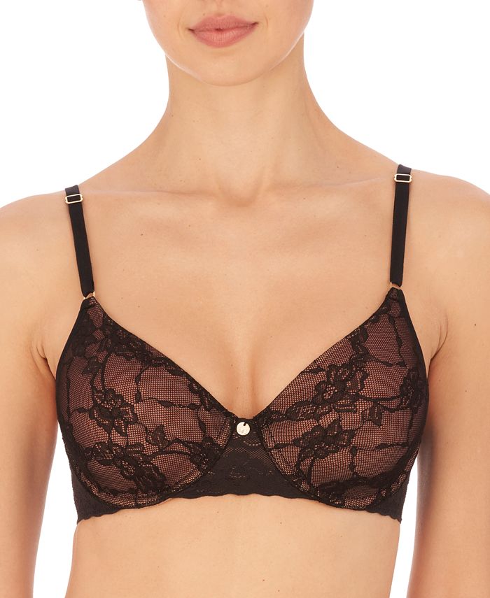 Bras N Things Body Bliss Lace Contour Plunge Bra - Navy