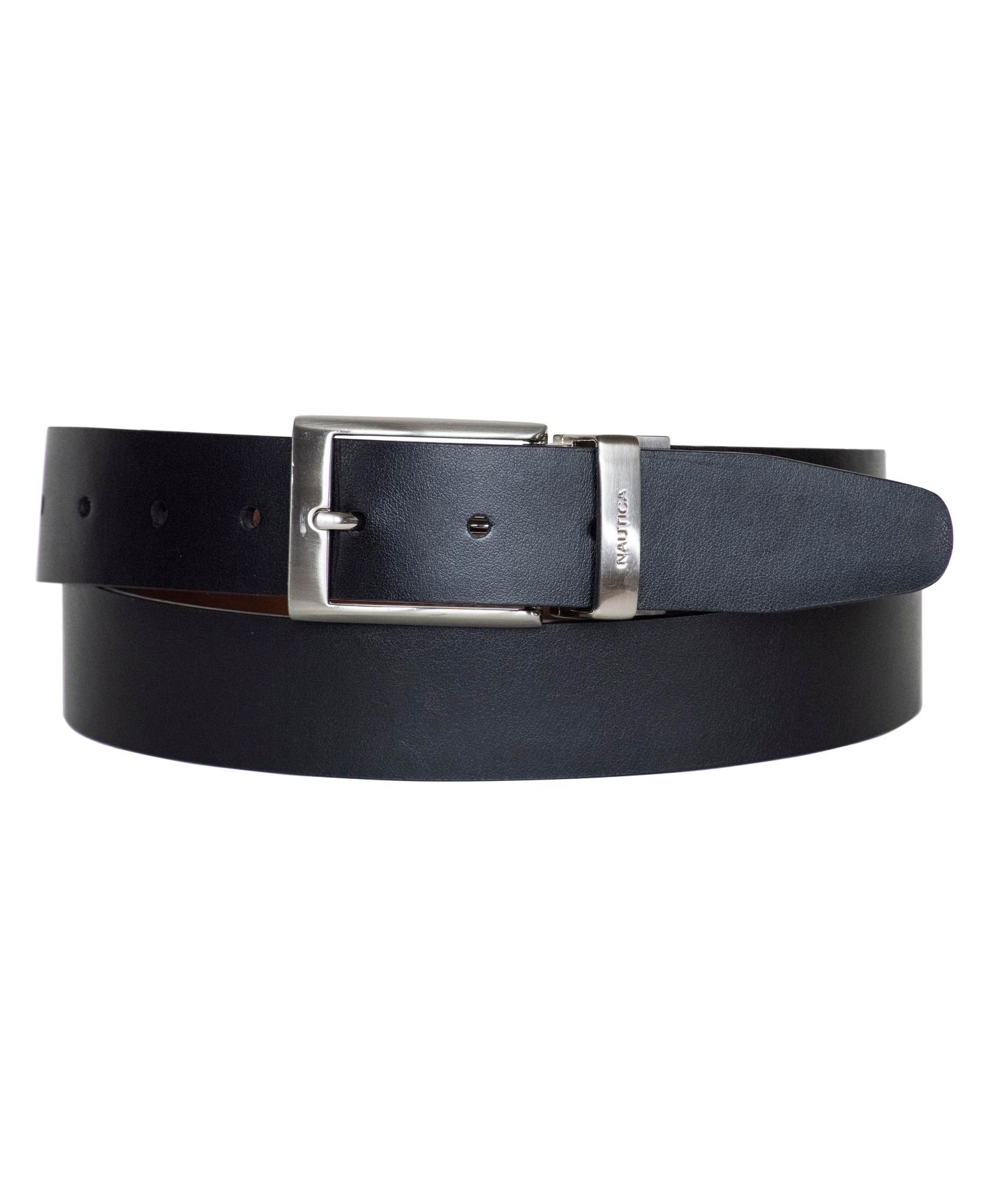 Мужской ремень Nautica Reversible Double Stitch Leather Belt — фото 2