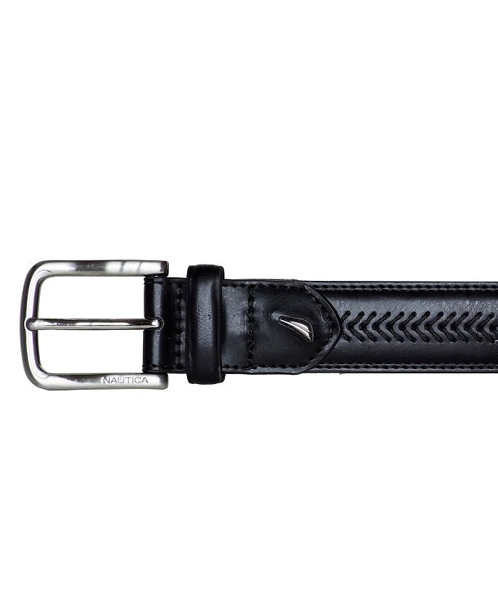 Nautica Men's Leather Belt with Lacing - Macy's