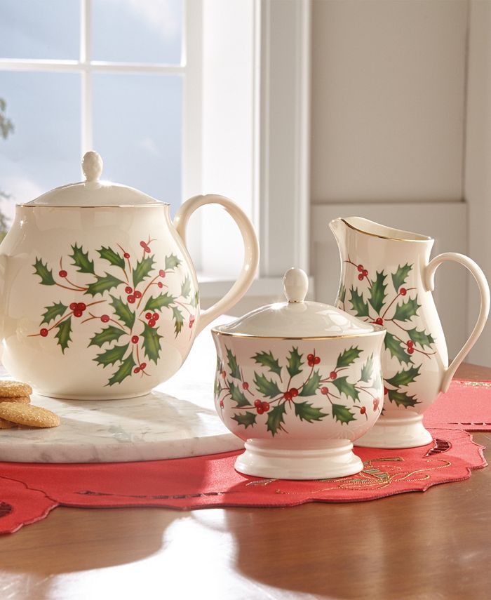 Lenox Holiday Sugar & Creamer Set Macy's