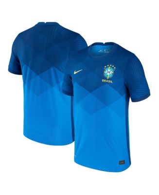 Men's Nike Blue Brazil National Team 2020/21 Away Vapor Match Authentic ...