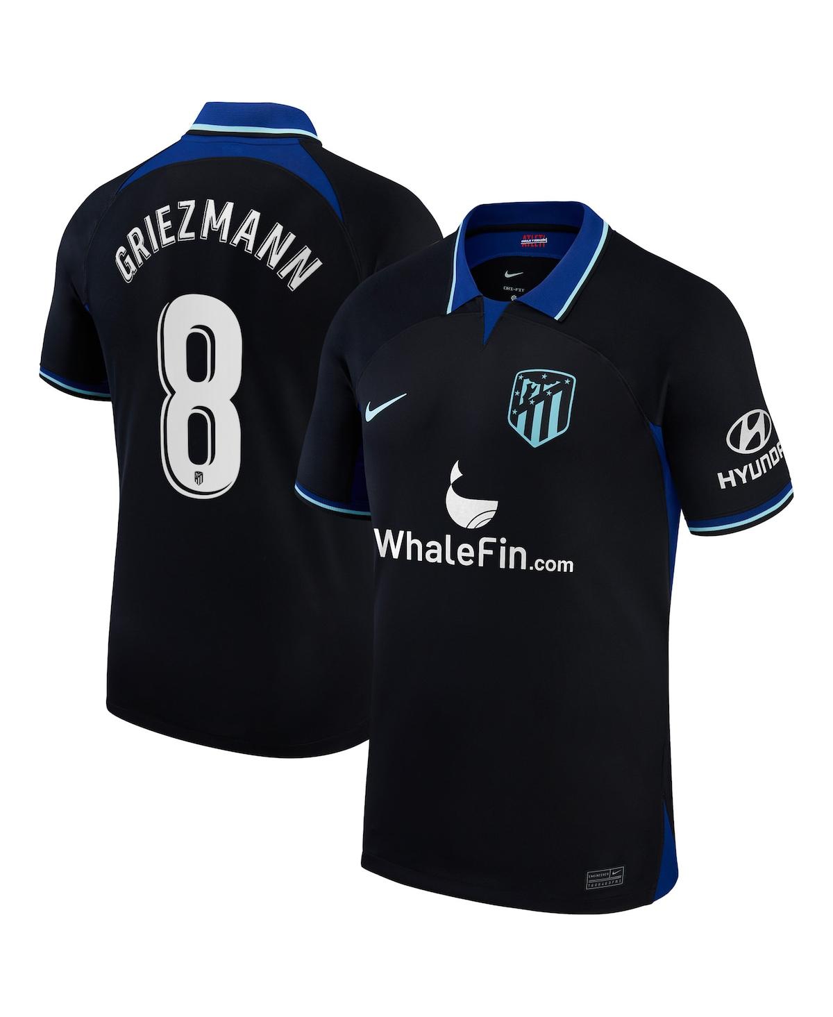 Men's Nike Antoine Griezmann Black Atletico de Madrid 2022/23 Away Breathe Stadium Replica Player Jersey