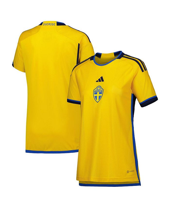 Women's Adidas Yellow Sweden National Team 2022/23 Home Replica Jersey