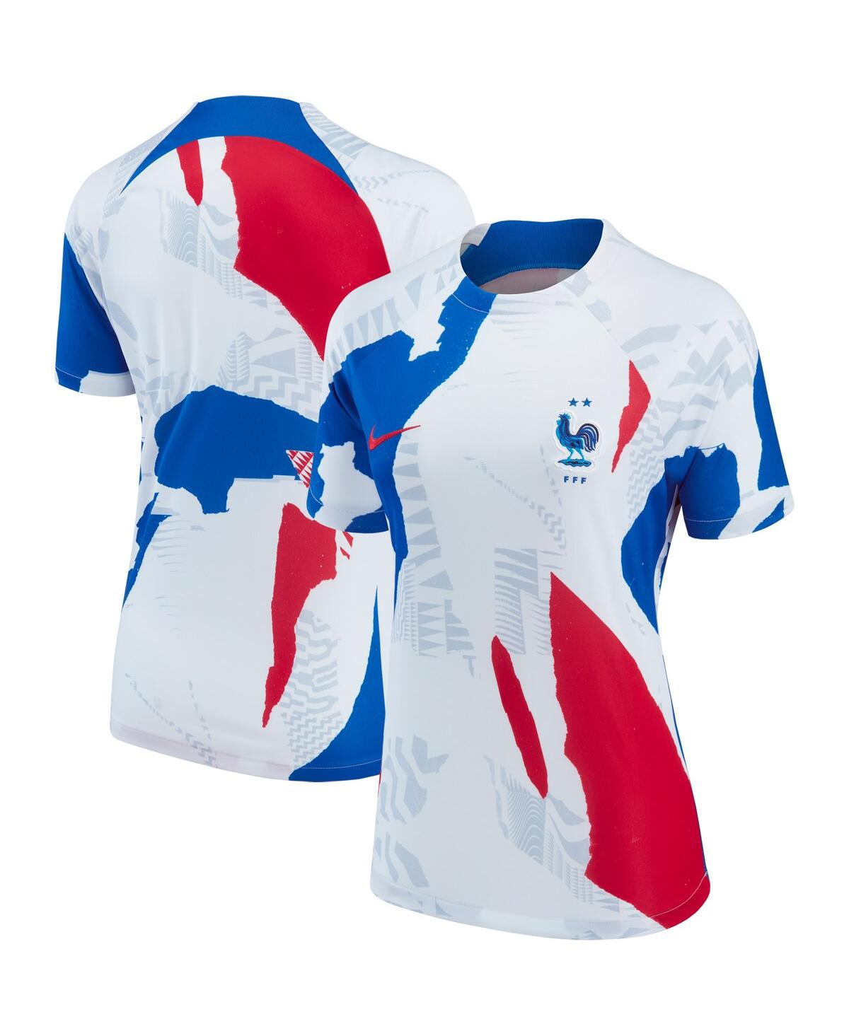 Nike White France National Team 2022 Pre-match Top In White