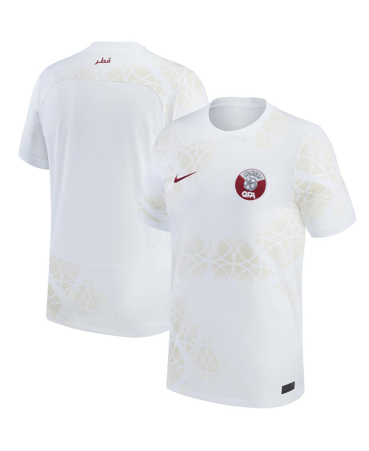 Men's NikeQatar National Team 2022/23 Away Replica Jersey - White