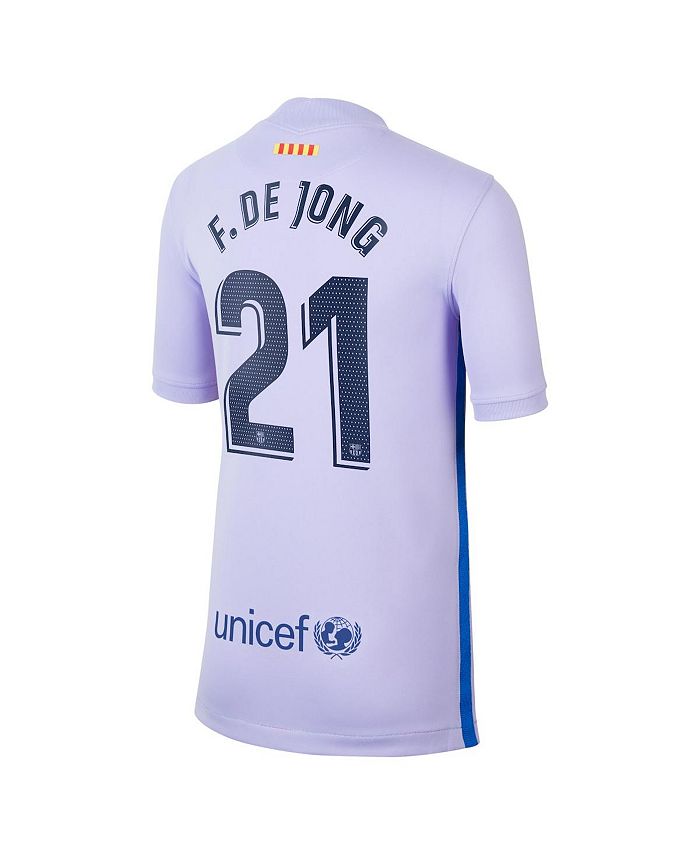 Nike F. De Jong 2021-22 FC Barcelona REPLICA Away Jersey - MENS