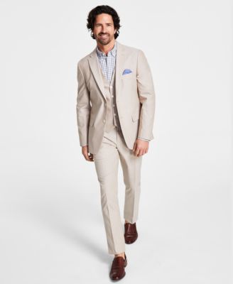 Tan 2024 chambray suit