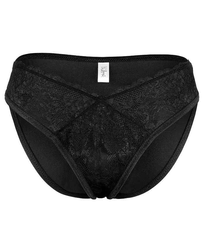 Oh La Lari Women's Bella V-Cut Lace Bikini Underwear - Macy's