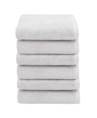 Ediree Turkish Cotton 6 Piece Hand Towels Set