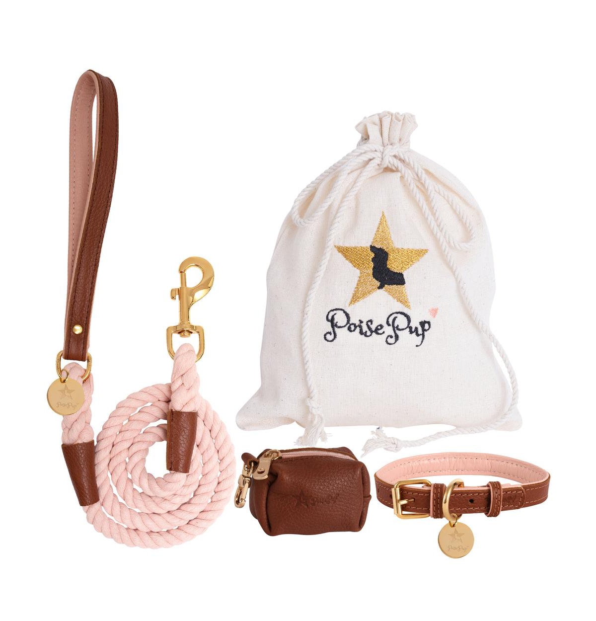 PoisePup Pet Dog 5ft Long Leash - Bella Rose