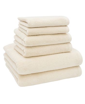 Linum Home Textiles Terry 6-Piece Towel Combination Set White