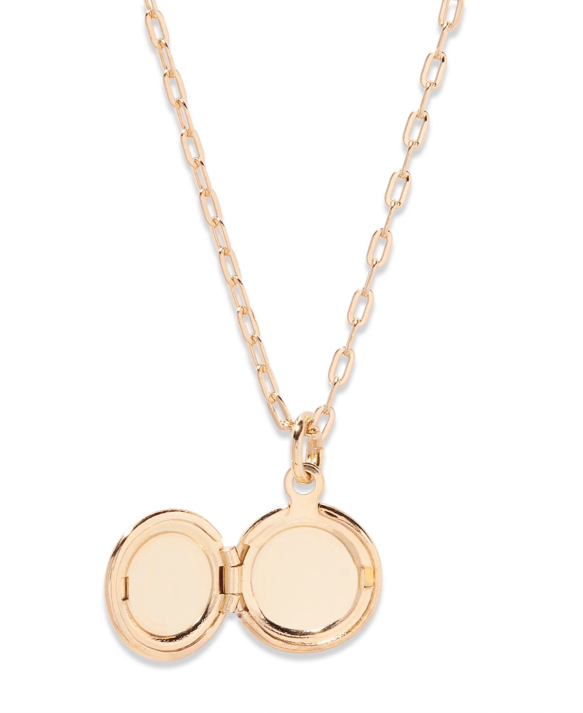 brook & york Isla Initial Petite Locket Necklace - 14K Gold Plated- B