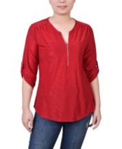 Macys petite store red tops