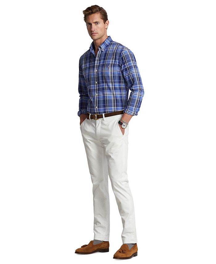 Polo Ralph Lauren Men's ClassicFit Plaid Oxford Shirt Macy's