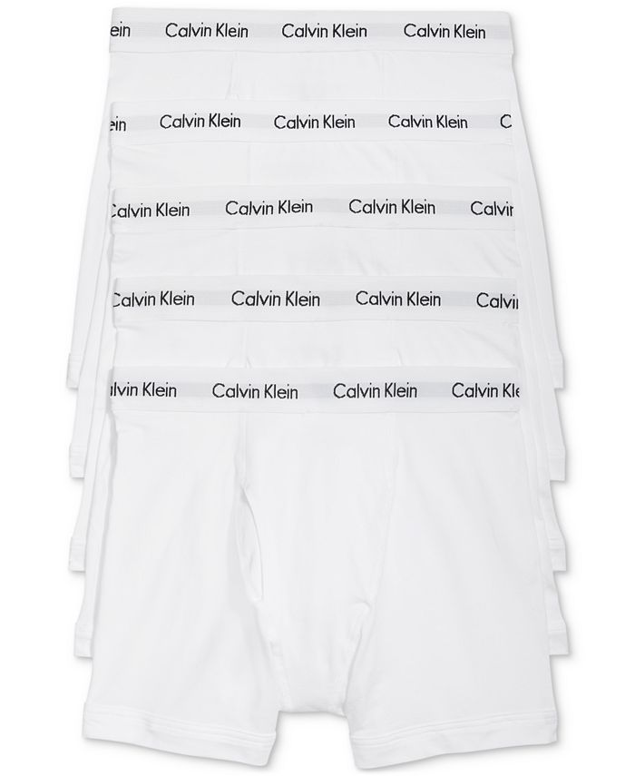 Men's Calvin Klein Classic Fit 100% Cotton 5 Pack Trunk