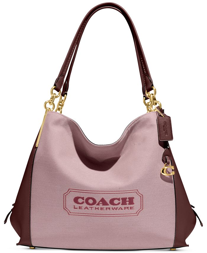 COACH Badge Jacquard Dalton 31 Shoulder Bag & Reviews - Handbags &  Accessories - Macy's