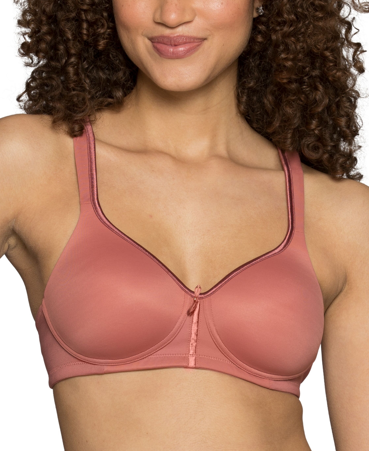 Vanity Fair Body Caress Full Coverage Wireless Bra 72335 In Canyon Rose