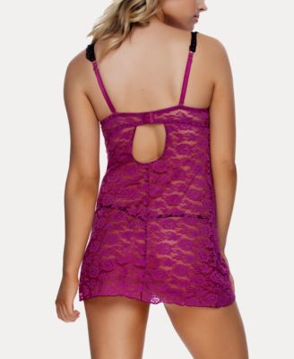 Women's Rachel Lace Chemise 2 Piece Lingerie Set