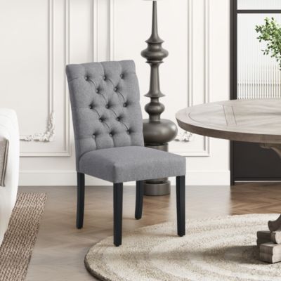 Upholstered Button Tufted Dining Side Chair