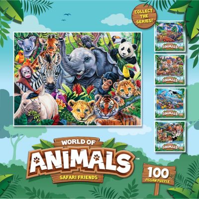 MasterPieces World of Animals - Safari Friends 100 Piece Jigsaw Puzzle