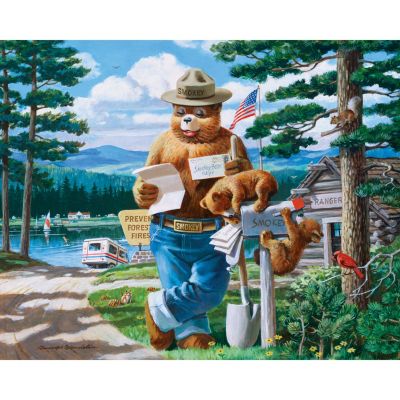 MasterPieces Smokey Bear 4-Pack 100 Piece Jigsaw Puzzles for Kids